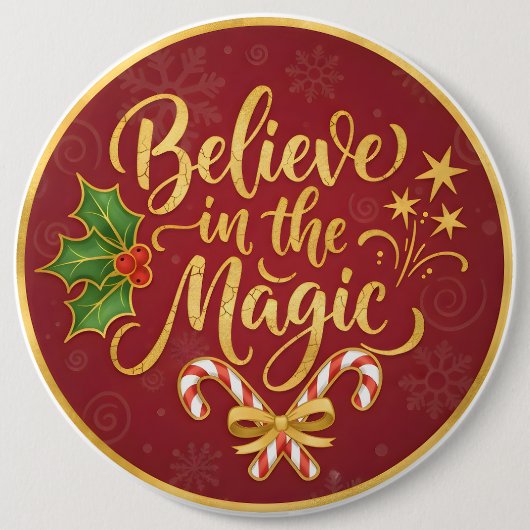 Believe in the Magic Ronde Button 6,0 Cm (Voorkant)
