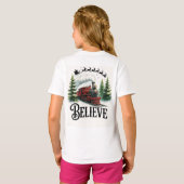 Believe in the Magic Train Holiday T-shirt (Achterkant volledig)