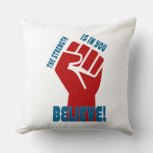 Believe in Workers Power Union Design Kussen (Voorkant)