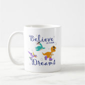 Believe in Your Dreams – Dino Adventure Mug Koffiemok (Links)