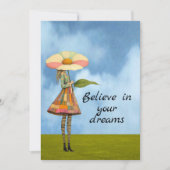 Believe in Your Dreams Flower Girl Kaart (Voorkant)