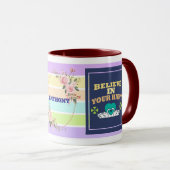 Believe in Your Heart Personalized Mug – Colorful Mok (Voorkant rechts)