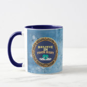 Believe in Your Hurt – Dark Blue Affirmation Mug Mok (Links)