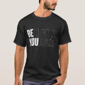 Believe In Yourself Bold Motivational Quote Tee T-shirt (Voorkant)