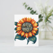 Believe in yourself briefkaart (Staand voorkant)