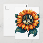 Believe in yourself briefkaart (Voorkant / Achterkant)