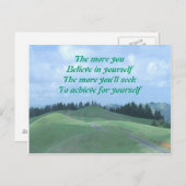 believe in yourself briefkaart (Voorkant / Achterkant)