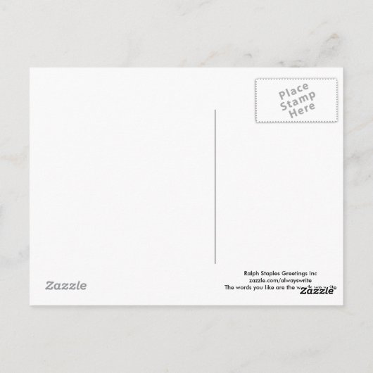 believe in yourself briefkaart (Achterkant)