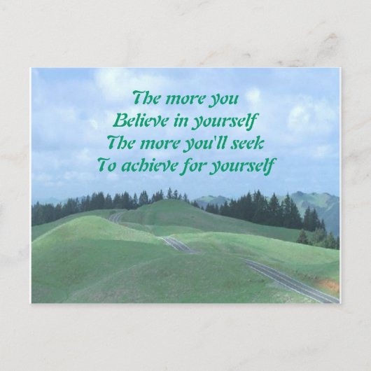 believe in yourself briefkaart (Voorkant)
