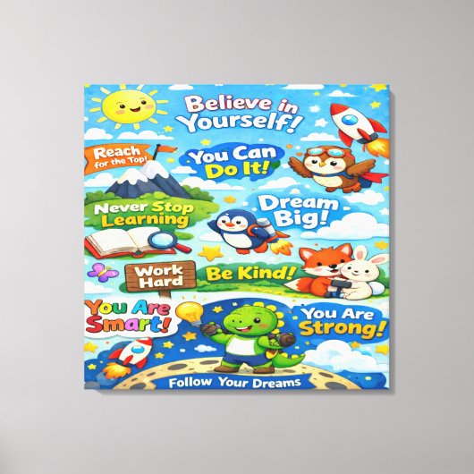 Believe in Yourself Canvas Afdruk (Voorkant)