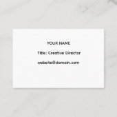 Believe In Yourself - Celestial Gold Sun Floral  Visitekaartje (Achterkant)