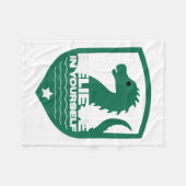 Believe In Yourself Funny Motivational Loch Ness M Fleece Deken (Voorkant (Horizontaal))