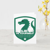 Believe In Yourself Funny Motivational Loch Ness M Kaart (Gele Bloem)