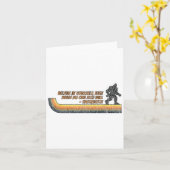 Believe In Yourself Funny Sasquatch Bigfoot  Kaart (Gele Bloem)