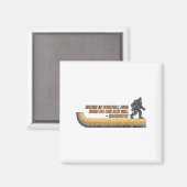 Believe In Yourself Funny Sasquatch Bigfoot  Magneet (Voorkant / Achterkant)
