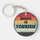 Believe in yourself motivatie sleutelhanger (Voorkant)