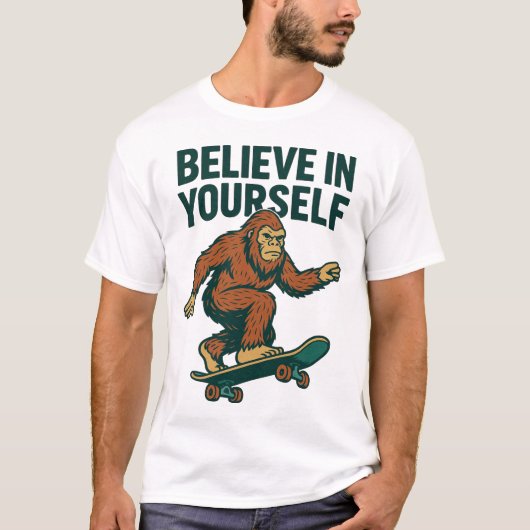 Believe In Yourself Motivation Art T-shirt (Voorkant)