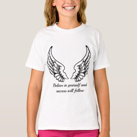 Believe In Yourself Motivational  T-shirt (Voorkant)