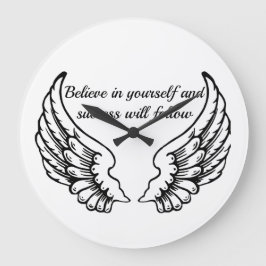Believe In Yourself Motivational Wall Clock Grote Klok