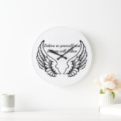 Believe In Yourself Motivational Wall Clock Grote Klok (Huis)