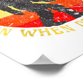 Believe In Yourself Sasquatch Funny Motivational B Poster (Hoek)