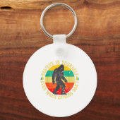 Believe In Yourself Sasquatch Funny Motivational B Sleutelhanger (Voorkant)