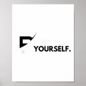 Believe In Yourself Sitive Message Motivational Me Poster (Voorkant)