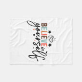 Believe In Yourself Sitive Message Motivational Wo Fleece Deken (Voorkant (Horizontaal))