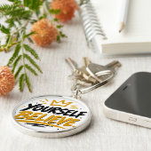 Believe in yourself sleutelhanger (Zijkant)