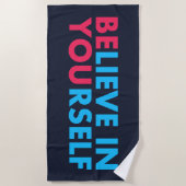 Believe in yourself strandlaken (Voorkant)