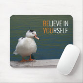 Believe in Yourself White Duck  Muismat (Met muis)