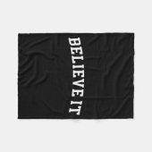 Believe It  Fleece Deken (Voorkant (Horizontaal))