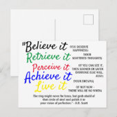 Believe It & Live It Collectie Briefkaart (Voorkant / Achterkant)