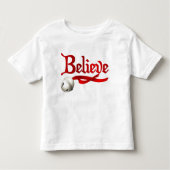 Believe Jingle Bell Kinder Shirts (Voorkant)