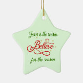 Believe Keramisch Ornament (Rechts)