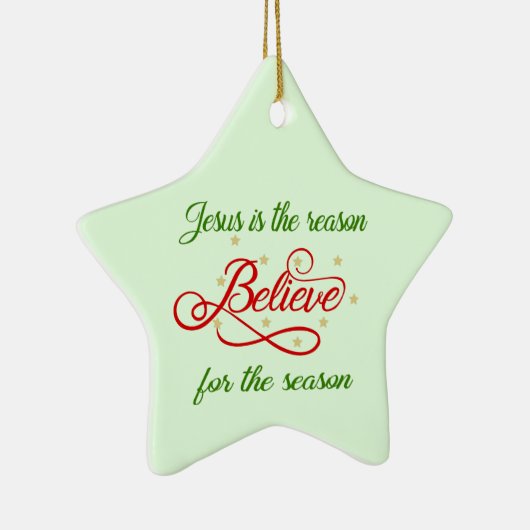 Believe Keramisch Ornament (Rechts)