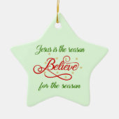 Believe Keramisch Ornament (Voorkant)