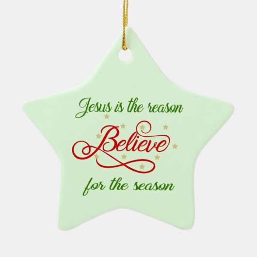 Believe Keramisch Ornament (Voorkant)