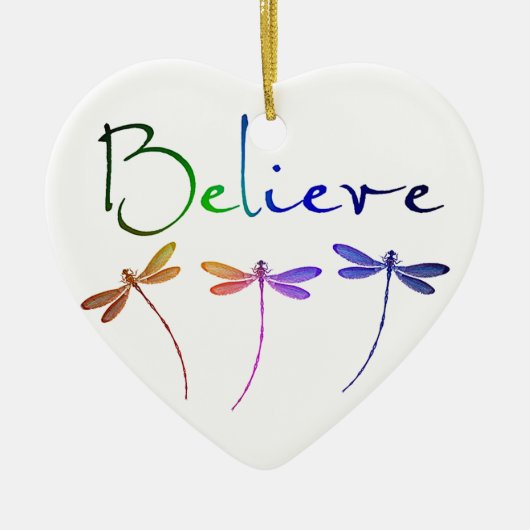 Believe Keramisch Ornament (Voorkant)