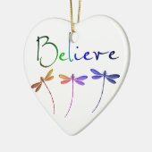 Believe Keramisch Ornament (Links)