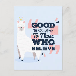 Believe Llama Briefkaart