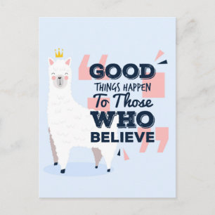 Believe Llama Briefkaart