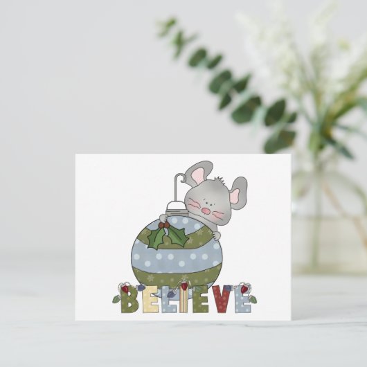 Believe Mouse Ornament T-shirts en geschenken (Staand voorkant)