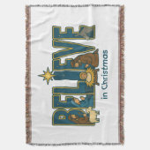 Believe nativity  deken (Voorkant Verticaal)