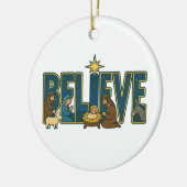 Believe nativity Ornament (Links)