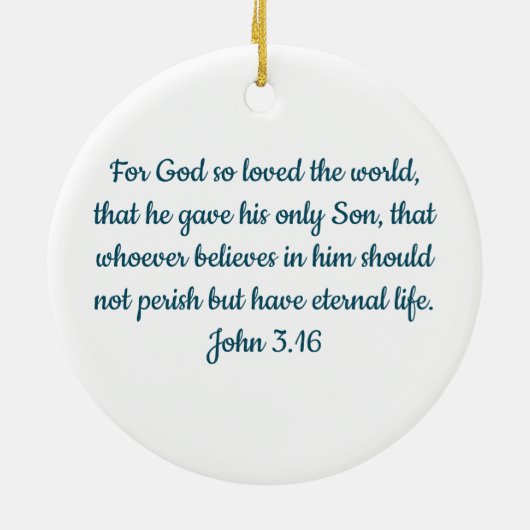 Believe nativity Ornament (Achterkant)