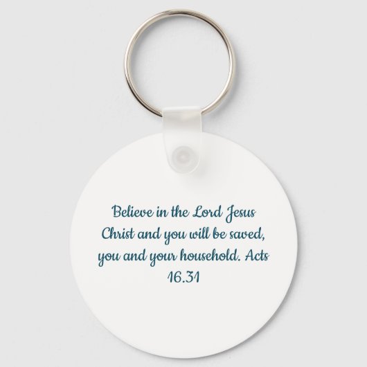 Believe nativity Ornament Sleutelhanger (Achterkant)