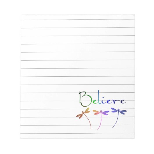 Believe Notitieblok (Voorkant)