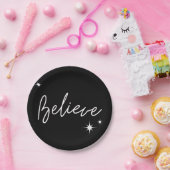 Believe Papieren Bordje (Feest)