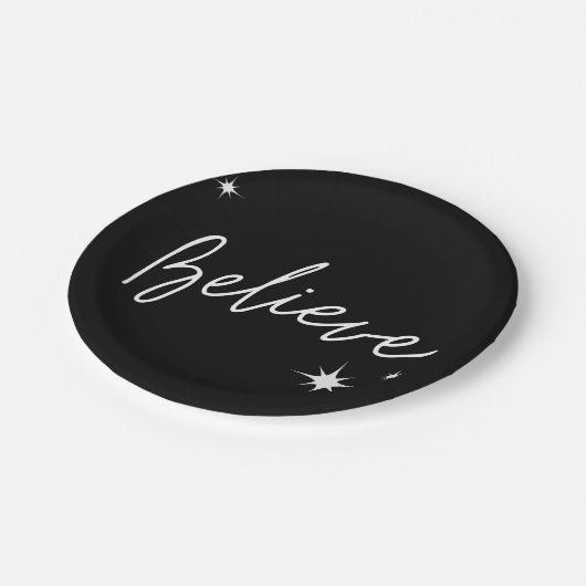 Believe Papieren Bordje (Gekanteld)